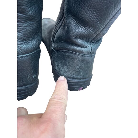 Keen Womans Black Leather Suede Waterproof Winter Boots Sz 4 SKU 9579 - Picture 14 of 16